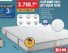 HOMEDİUS FLEXİ BONEL YAYLI ÇİFT KİŞİLİK YATAK HOMEDİUS FLEXİ BONEL YAYLI ÇİFT KİŞİLİK YATAK